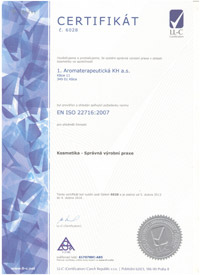 Certifikát ISO